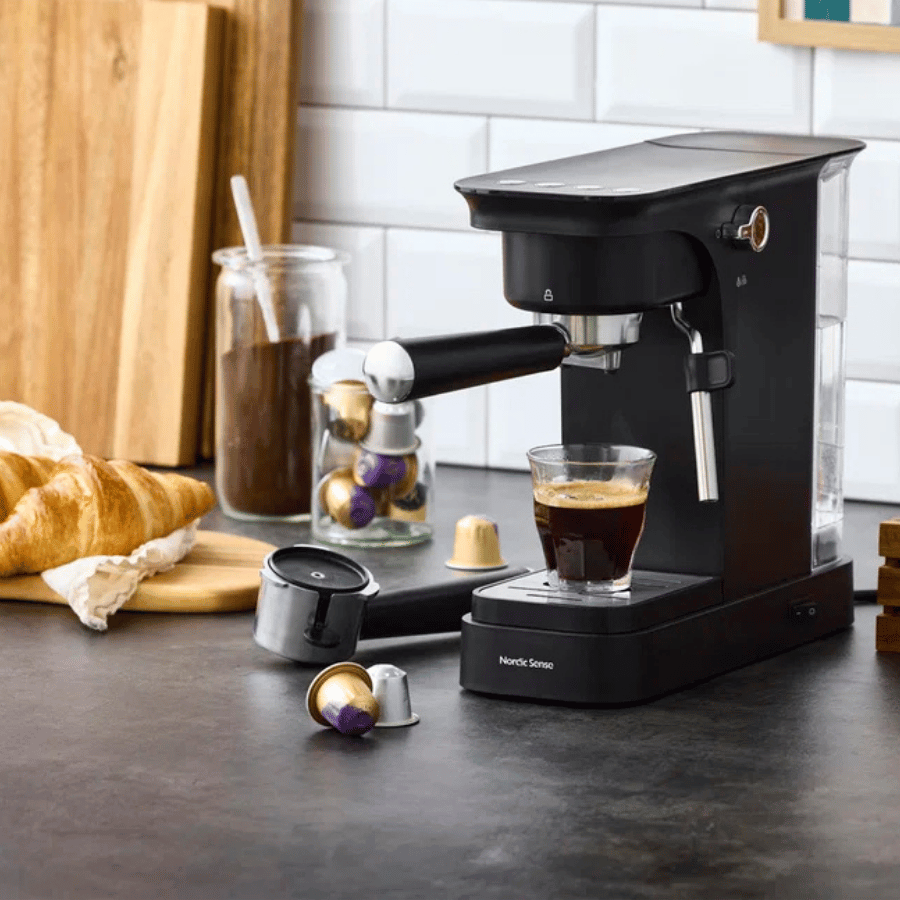 

Espressomaskine Sort